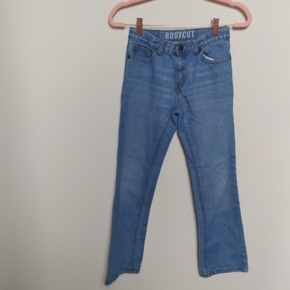 Crazy 8 Light Wash Boot Cut Adjustable Waist Midrise Jeans Size 10 - Picture 1 of 7